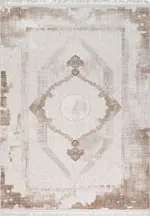 Rovato Klasik Göbekli Kahverengi Akrilik Makine Halısı