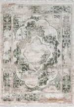 Nave Klasik Göbekli Kahve Akrilik Makine Halısı