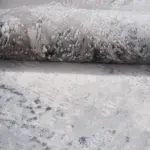 Rovolo Modern Gri Akrilik Makine Halısı - Görsel 5