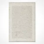 Serina Çerçeveli Krem Polyester Makine Halısı - Görsel 2