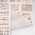 Gorno Geometrik krem Polyester Makine Halısı - Görsel 3