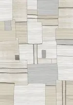 Bellano Geometrik Krem Polyester Makine Halısı