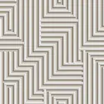 Tolve Geometrik Krem Polyester Makine Halısı