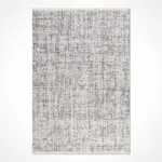 Pandino Modern Gri Polyester Makine Halısı - Görsel 2