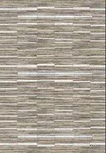 Celleno Çizgili Kahve Polyester Makine Halısı