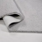 Pedraza Modern Koyu Gri Polyester Kaydırmaz Tabanlı Makine Halısı - Görsel 4