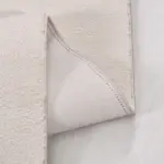 Arcones Modern Beyaz Polyester Kaydırmaz Tabanlı Makine Halısı - Görsel 3