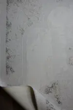 Pessac Çerçeveli Göbekli Krem Polyester Makine Halısı - Görsel 4