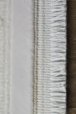 Elst Çerçeveli Bej Akrilik Makine Halısı - Görsel 3