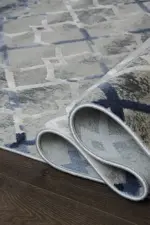 Baeza Modern Gri Akrilik Makine Halısı - Görsel 6