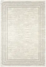 Douve Çerçeveli Krem Polyester Makine Halısı