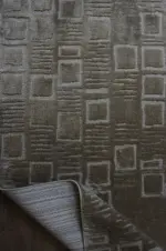 Harbor Modern Kahverengi Polyester Makine Halısı - Görsel 3