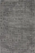 Downey Modern Gri Polyester Makine Halısı