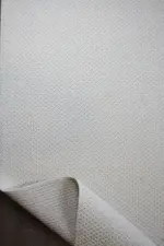 Noceto Modern Beyaz Polyester Makine Halısı - Görsel 4