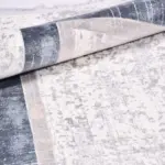 Sezze Çerçeveli Krem Triko ve Akrilik Makine Halısı - Görsel 5