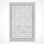 Lenola Çerçeveli Gri Triko ve Akrilik Makine Halısı - Görsel 2