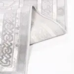 Lenola Çerçeveli Gri Triko ve Akrilik Makine Halısı - Görsel 3