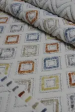 Perry Modern Krem Polyester Makine Halısı - Görsel 7