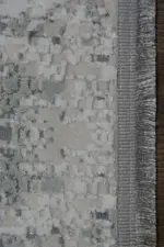 Couvin Modern Gri Polyester Makine Halısı - Görsel 3