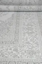 Essarts Çerçeveli Krem Polyester Makine Halısı - Görsel 5