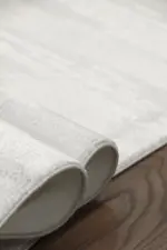 Nismes Modern Krem Polyester Makine Halısı - Görsel 6