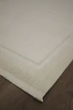 Wyken  Çerçeveli Krem Akrilik Makine Halısı - Görsel 2