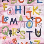 Visp Figürlü Pembe Pamuk ve Polyester Kaydırmaz Taban Dijital Baskı Çocuk Halısı