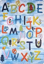 Sierre Figürlü Multi Pamuk ve Polyester Kaydırmaz Taban Dijital Baskı Çocuk Halısı