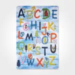 Sierre Figürlü Multi Pamuk ve Polyester Kaydırmaz Taban Dijital Baskı Çocuk Halısı - Görsel 2