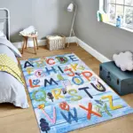 Sierre Figürlü Multi Pamuk ve Polyester Kaydırmaz Taban Dijital Baskı Çocuk Halısı - Görsel 3