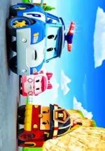 Crodo Figürlü Multii Pamuk ve Polyester Kaydırmaz Taban Dijital Baskı Çocuk Halısı