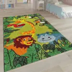 Fully Figürlü Multi Pamuk ve Polyester Kaydırmaz Taban Dijital Baskı Çocuk Halısı - Görsel 3