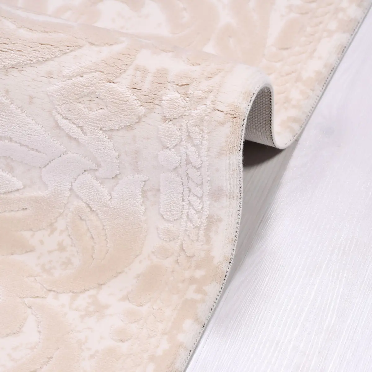 Padule Klasik Göbekli Krem Akrilik Makine Halısı - Görsel 5