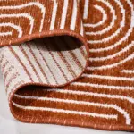 Saalfeld Modern Kiremit Pamuklu ve Polyester Natural Latesk Kaydırmaz Tabanlı Makine Halısı - Görsel 3