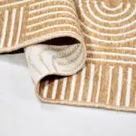 Artern Modern Hardal Pamuklu ve Polyester Natural Lateks Kaydırmaz Tabanlı Makine Halısı - Görsel 3