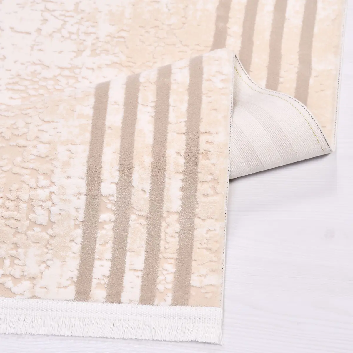 Ocosce Modern Krem Akrilik Makine Halısı - Görsel 3