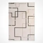 Menzano Modern Krem Akrilik Makine Halısı - Görsel 2