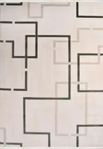 Menzano Modern Krem Akrilik Makine Halısı