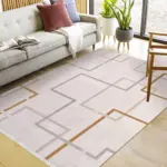 Vasto Modern Krem Akrilik Makine Halısı - Görsel 6