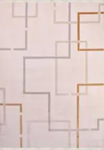 Vasto Modern Krem Akrilik Makine Halısı