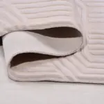 Chiusi Modern Krem Akrilik Makine Halısı - Görsel 4