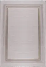 Thiene Çerçeveli Krem Akrilik Makine Halısı