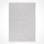 Greven Modern Beyaz Polyester Kaydırmaz Tabanlı Makine Halısı - Görsel 2