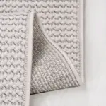 Greven Modern Beyaz Polyester Kaydırmaz Tabanlı Makine Halısı - Görsel 3