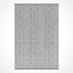 Borna Modern Gri Polyester Kaydırmaz Tabanlı Makine Halısı - Görsel 2