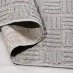 Borna Modern Gri Polyester Kaydırmaz Tabanlı Makine Halısı - Görsel 4