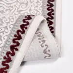 Agello Klasik Göbekli Gri Akrilik Makine Halısı - Görsel 4