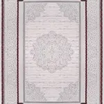 Agello Klasik Göbekli Gri Akrilik Makine Halısı