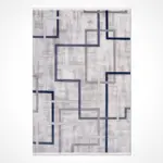 Cannara Modern Gri Akrilik Makine Halısı - Görsel 2