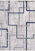 Cannara Modern Gri Akrilik Makine Halısı